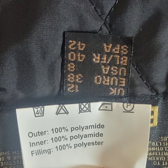 Barbour Womens lightweight down vest size 8 black full zip - Picture 8 of 9